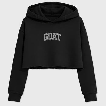 Sneaker match tees – Sneaker Tees To Match Air Jordan 6 Cap and Gown Shoes – Vintage Goat Crop T-Shirt Black 2