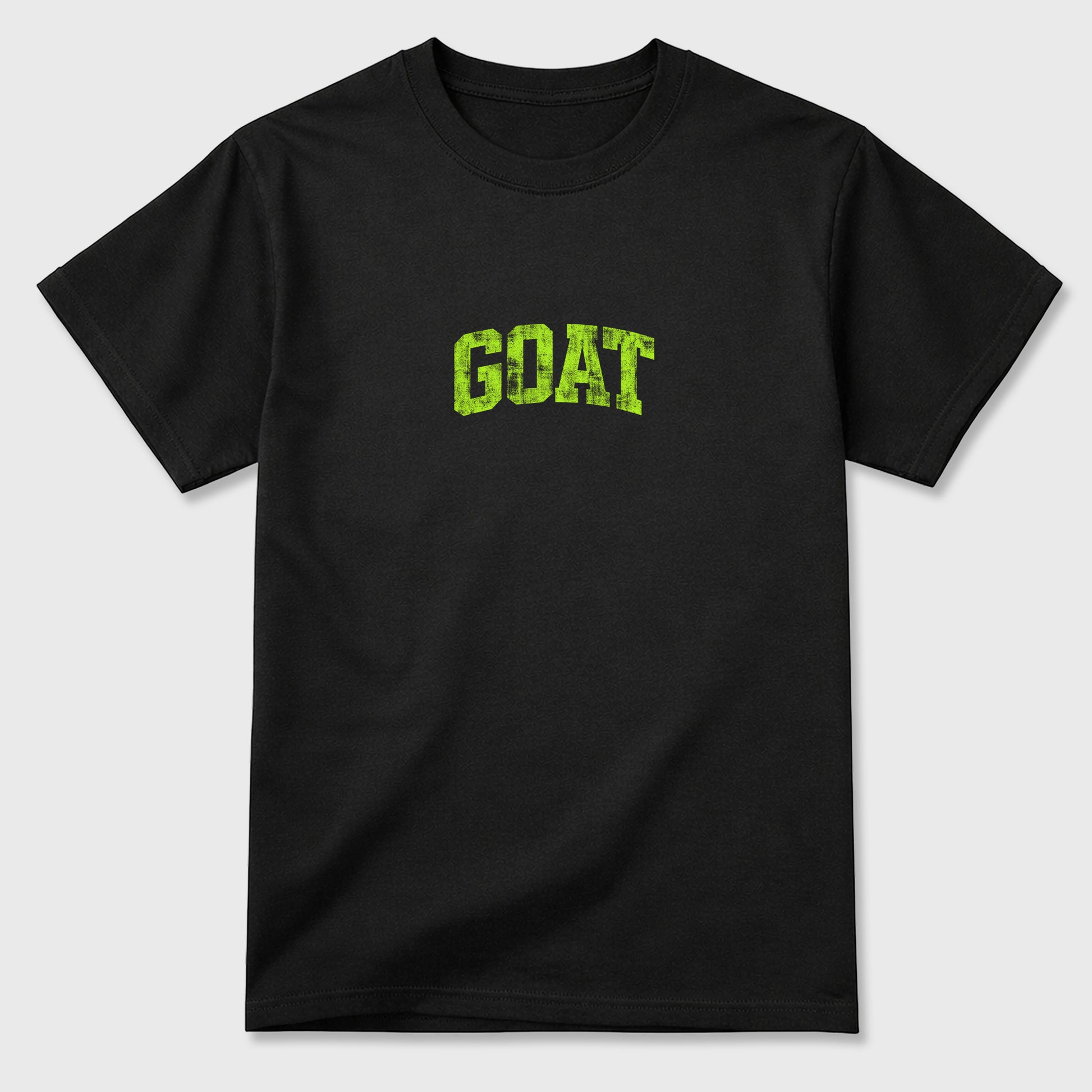 Sneakerfit graphic tee destination – Sneaker Tees To Match Air Max 90 Neon Yellow Sneakers – Vintage Goat Tee Black 2