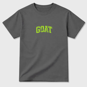 Sneakerfit graphic tee destination – Sneaker Tees To Match Air Max 90 Neon Yellow Sneakers – Vintage Goat Tee Cool Grey 2