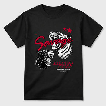 Sneaker match tees – Sneaker Tees To Match Air Jordan 1 Banned Shoes – Vintage Savage Tee Black 2