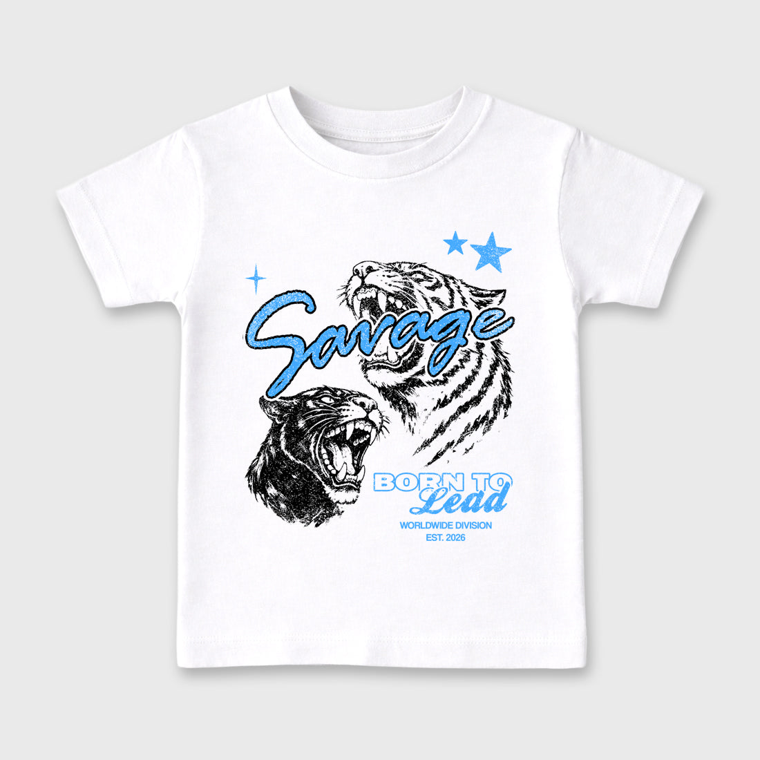 Sneaker match tees – Sneaker Tees To Match Air Jordan 11 University Blue Shoes – Vintage Savage Kids T-Shirt White 2