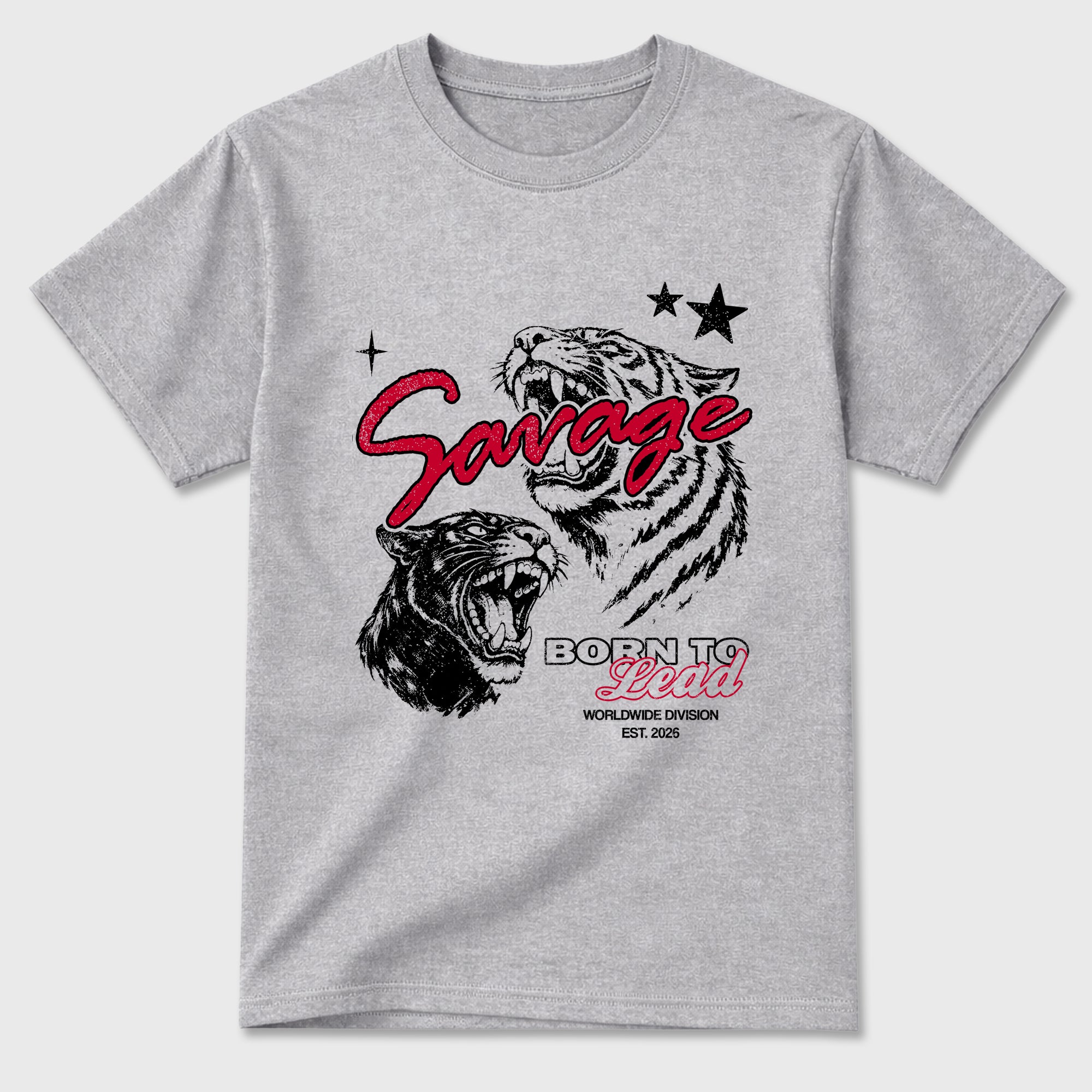 Sneaker match tees – Sneaker Tees To Match Air Jordan 4 Toro Bravo Shoes – Vintage Savage Tee Heather Grey 2