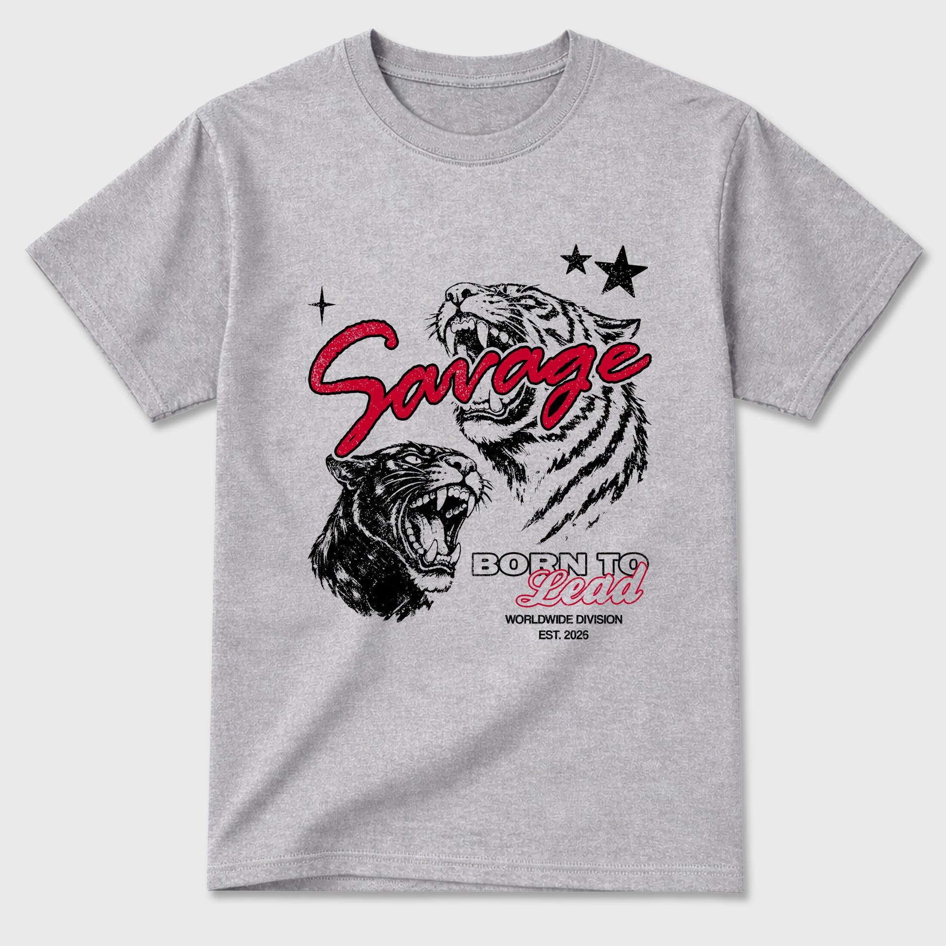 Sneaker match tees – Sneaker Tees To Match Air Jordan 4 Toro Bravo Shoes – Vintage Savage Tee Heather Grey 2