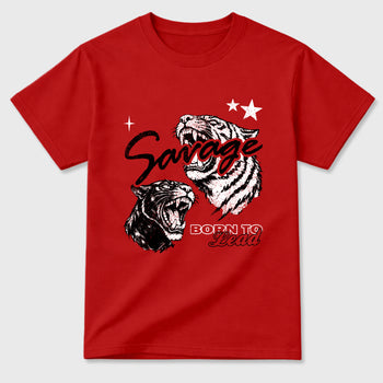 Sneaker match tees – Sneaker Tees To Match Air Jordan 4 Toro Bravo Shoes – Vintage Savage Tee Red 2