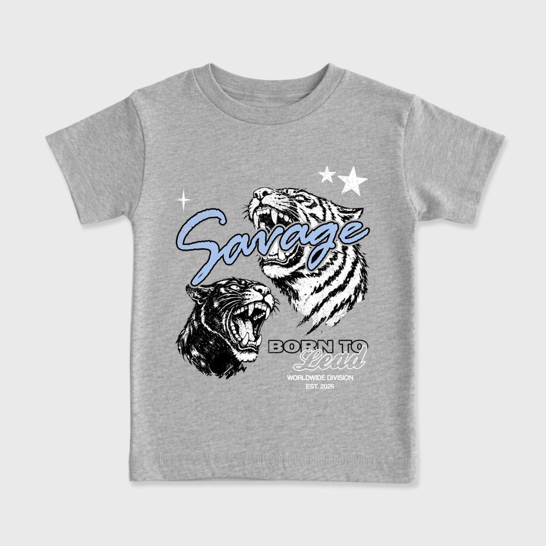 Sneaker match tees – Sneaker Tees To Match Air Jordan 5 White Metallic Shoes – Vintage Savage Kids T-Shirt Heather Grey 2