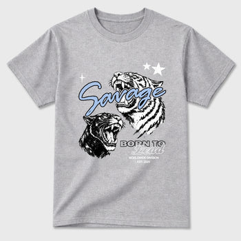Sneaker match tees – Sneaker Tees To Match Air Jordan 5 White Metallic Shoes – Vintage Savage Tee Heather Grey 2