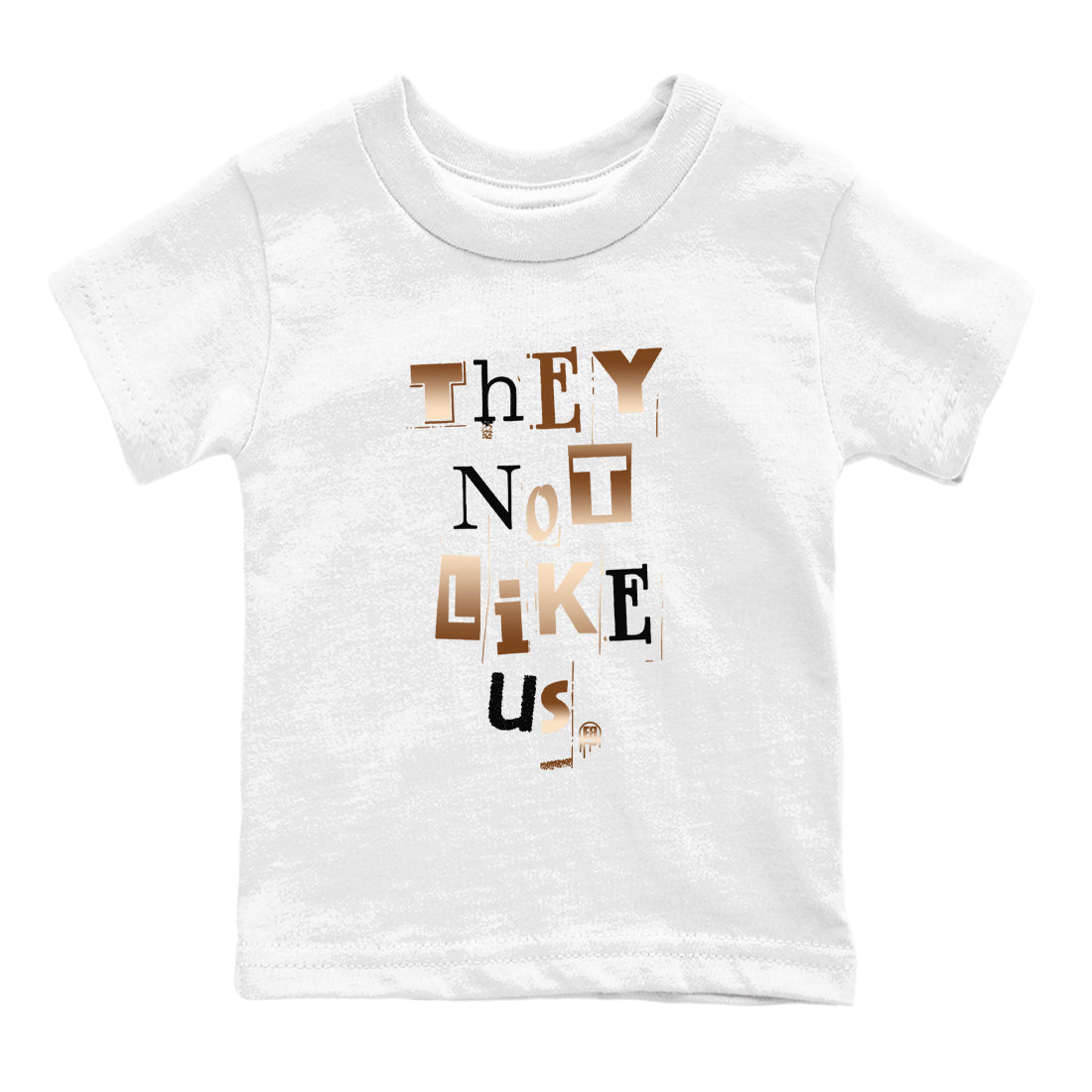 Foams One Metallic Copper shirts to match jordans Vintage They Not Like Us sneaker match tees Air Foamposite One Metallic Copper match shoes to clothes SNRT Sneaker Tees Youth Baby White 2 tee