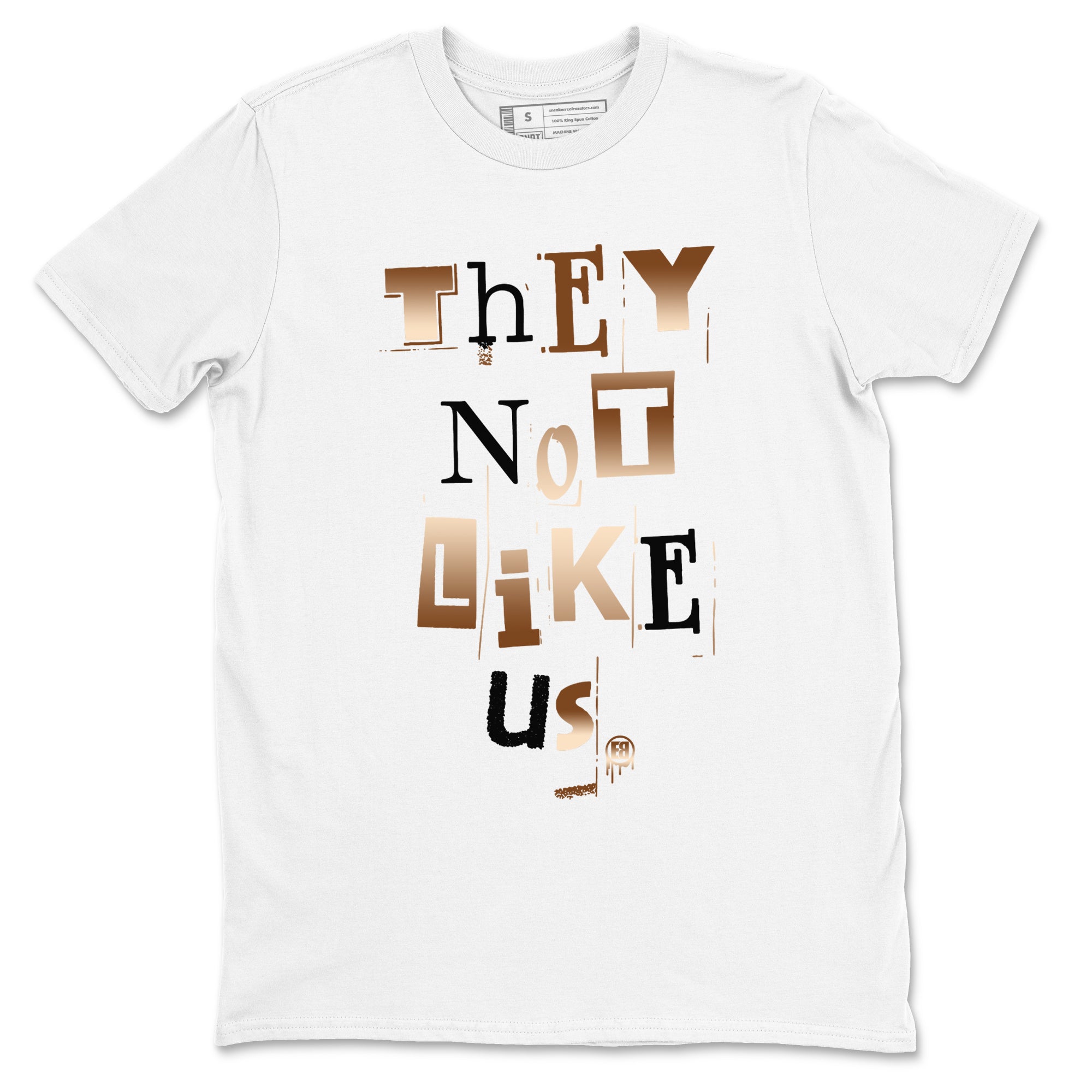 Foams One Metallic Copper shirts to match jordans Vintage They Not Like Us sneaker match tees Air Foamposite One Metallic Copper match shoes to clothes SNRT Sneaker Tees unisex cotton White 2 shirts