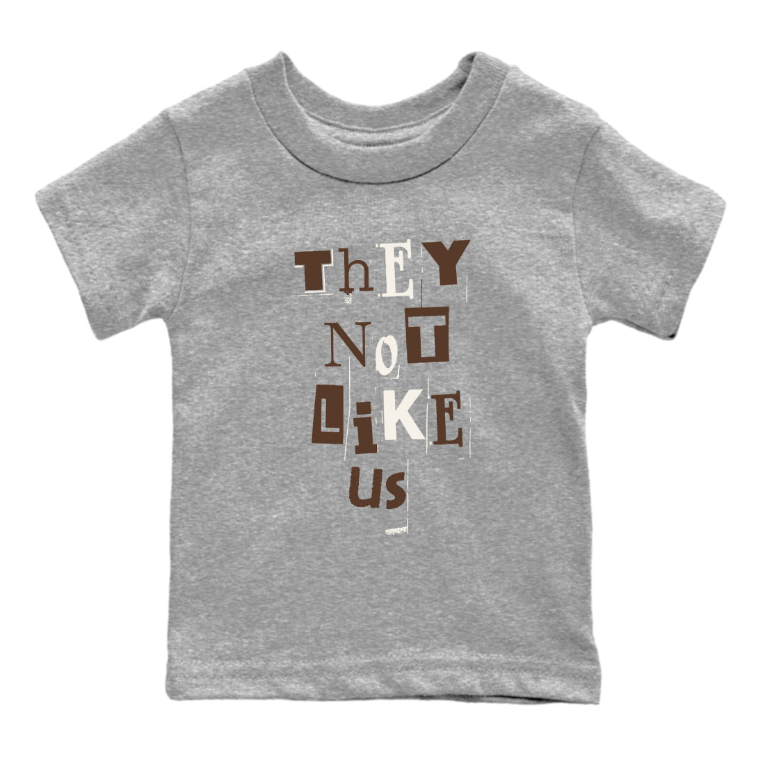 AJ12 Baroque Brown shirts to match jordans Vintage They Not Like Us best t shirts to wear with jordans SoleFly x Jordan 12 Baroque Brown match shoes to clothes SNRT Sneaker Tees Youth Baby Heather Grey 2 tee