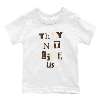 AJ12 Baroque Brown shirts to match jordans Vintage They Not Like Us best t shirts to wear with jordans SoleFly x Jordan 12 Baroque Brown match shoes to clothes SNRT Sneaker Tees Youth Baby White 2 tee