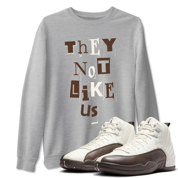 AJ12 Baroque Brown shirts to match jordans Vintage They Not Like Us best t shirts to wear with jordans SoleFly x Jordan 12 Baroque Brown match shoes to clothes SNRT Sneaker Tees unisex cotton Heather Grey 1 shirts
