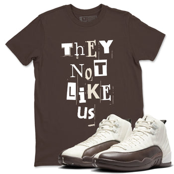 AJ12 Baroque Brown shirts to match jordans Vintage They Not Like Us best t shirts to wear with jordans SoleFly x Jordan 12 Baroque Brown match shoes to clothes SNRT Sneaker Tees unisex cotton Dark Chocolate 1 shirts