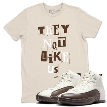 AJ12 Baroque Brown shirts to match jordans Vintage They Not Like Us best t shirts to wear with jordans SoleFly x Jordan 12 Baroque Brown match shoes to clothes SNRT Sneaker Tees unisex cotton Natural 1 shirts