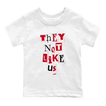 12s Flu Game shirts to match jordans Vintage They Not Like Us best t shirts to wear with jordans AJ12 Retro Flu Game match shoes to clothes SNRT Sneaker Tees Youth Baby White 2 tee