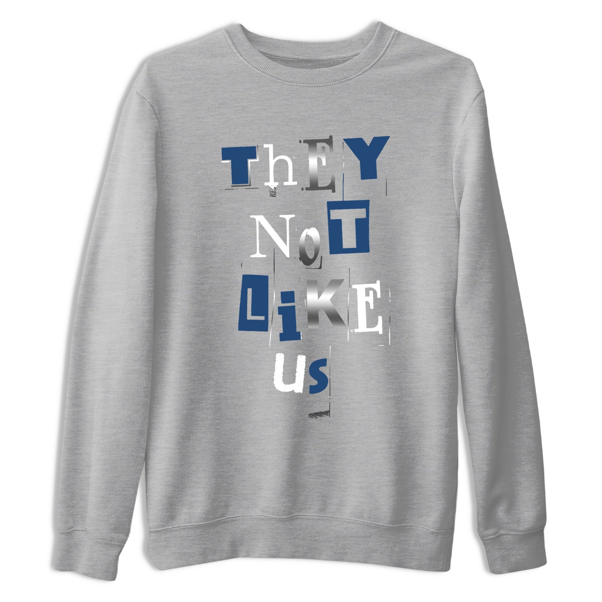 12s French Blue Sneaker match tees – Sneaker Tees To Match Jordan 12 French Blue Shoes – Vintage They Not Like Us Tee Heather Grey 2