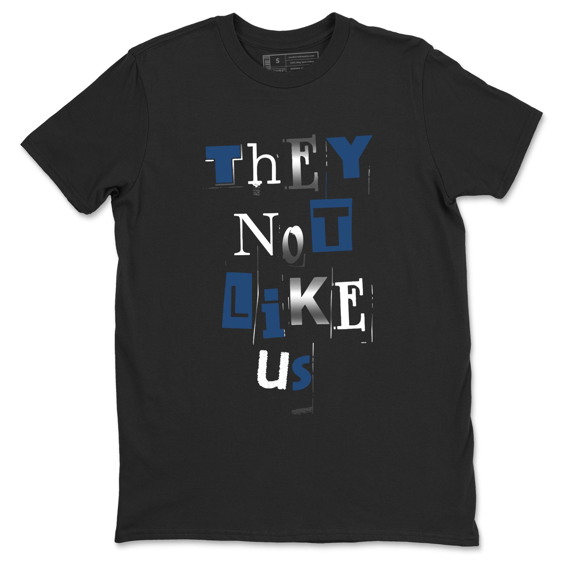 12s French Blue Sneaker match tees – Sneaker Tees To Match Jordan 12 French Blue Shoes – Vintage They Not Like Us Tee Black 2