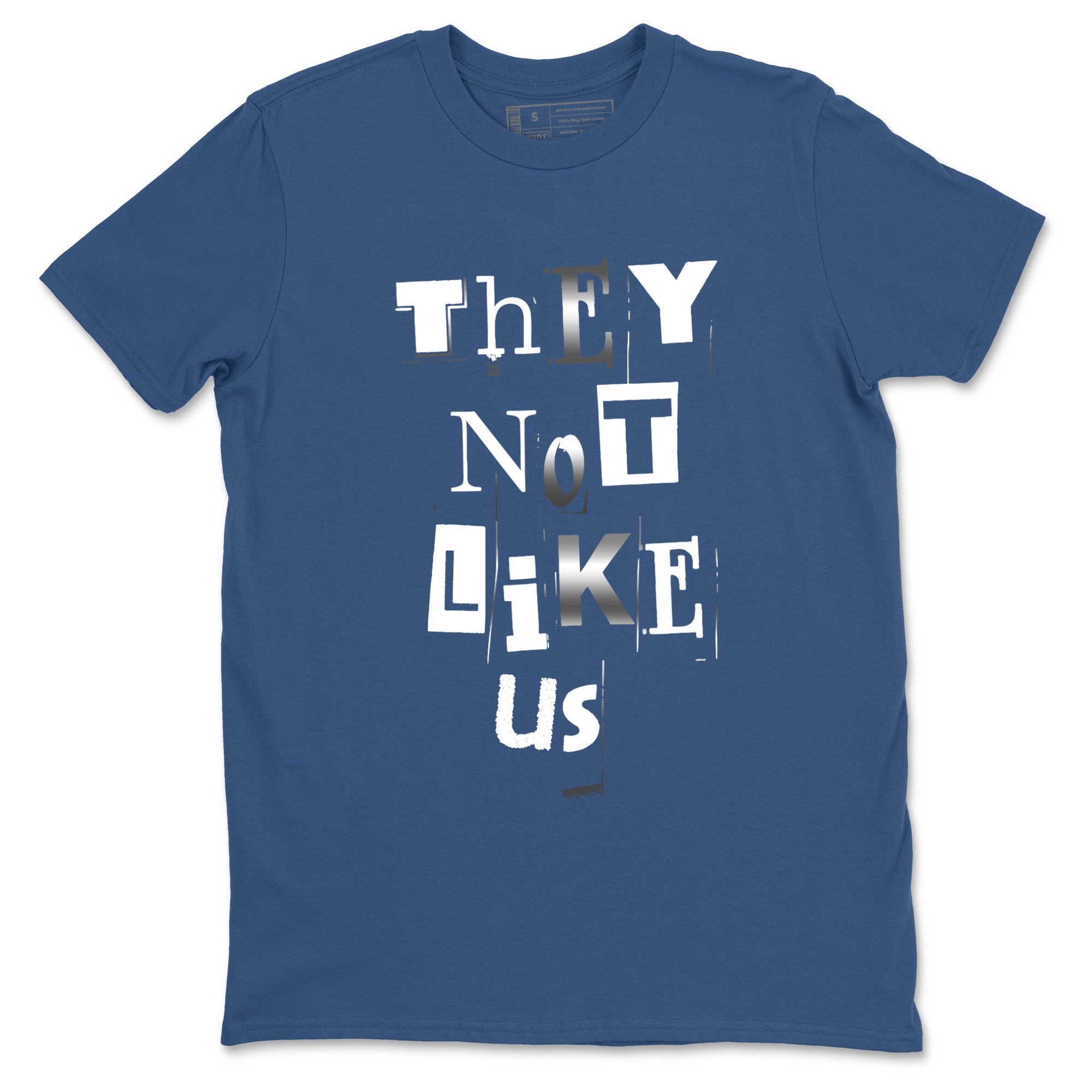 12s French Blue Sneaker match tees – Sneaker Tees To Match Jordan 12 French Blue Shoes – Vintage They Not Like Us Tee Denim Blue 2