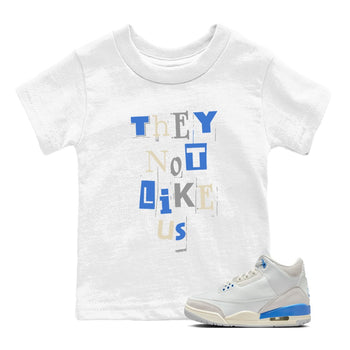 Air Jordan 3 Lucky Shorts shirts to match jordans Vintage They Not Like Us sneaker match tees Air Jordan 3 Retro Lucky Shorts match shoes to clothes SNRT Sneaker Tees Youth Baby White 1 tee