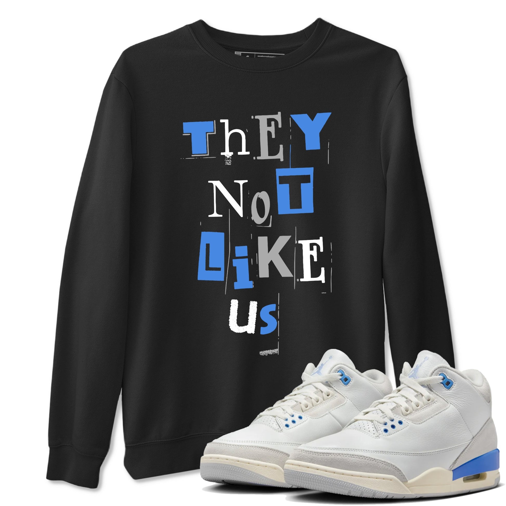 Air Jordan 3 Lucky Shorts shirts to match jordans Vintage They Not Like Us sneaker match tees Air Jordan 3 Retro Lucky Shorts match shoes to clothes SNRT Sneaker Tees unisex cotton Black 1 shirts