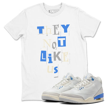 Air Jordan 3 Lucky Shorts shirts to match jordans Vintage They Not Like Us sneaker match tees Air Jordan 3 Retro Lucky Shorts match shoes to clothes SNRT Sneaker Tees unisex cotton White 1 shirts