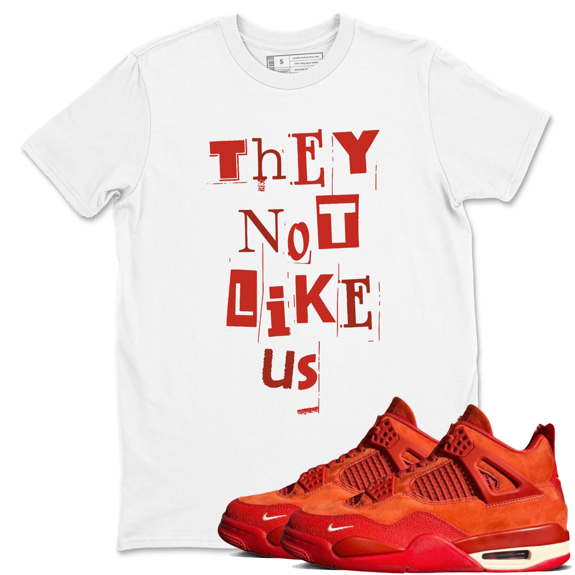 4s Brick By Brick best t shirts to wear with jordans Vintage They Not Like Us sneaker match tees Nigel Sylvester x Air Jordan 4 Brick by Brick match shoes to clothes SNRT Sneaker Tees unisex cotton White 1 shirts