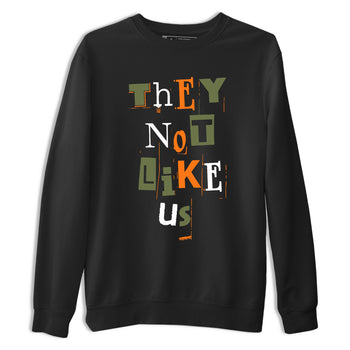 Sneaker match tees – Sneaker Tees To Match Undefeated inspired colorways Air Jordan 4 OG Olive Shoes  – Vintage They Not Like Us Tee Black 2