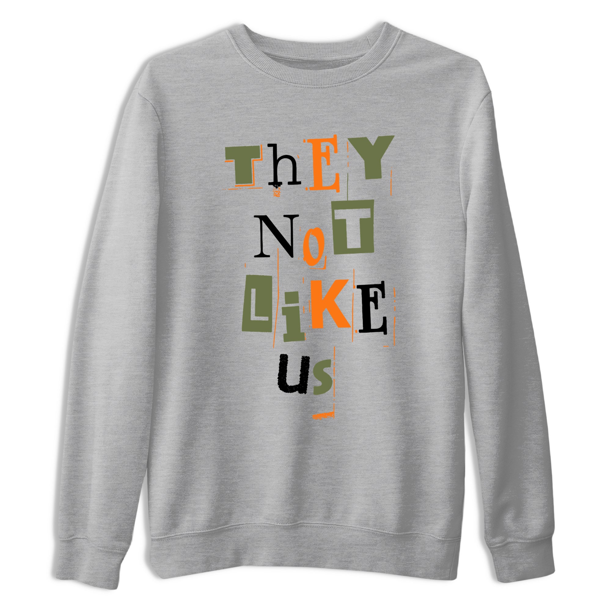 Sneaker match tees – Sneaker Tees To Match Undefeated inspired colorways Air Jordan 4 OG Olive Shoes  – Vintage They Not Like Us Tee Heather Grey 2