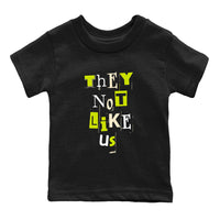 Vintage They Not Like Us SNRT Sneaker Tees Kids - Jordan Jumpman Jack Travis Scott Bright Cactus