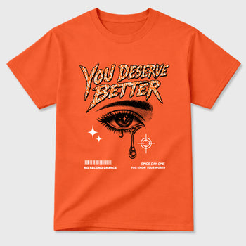 Sneaker match tees – Sneaker Tees To Match Air Jordan 3 Orange Citrus Shoes – Vintage You Deserve Better Tee Orange 2