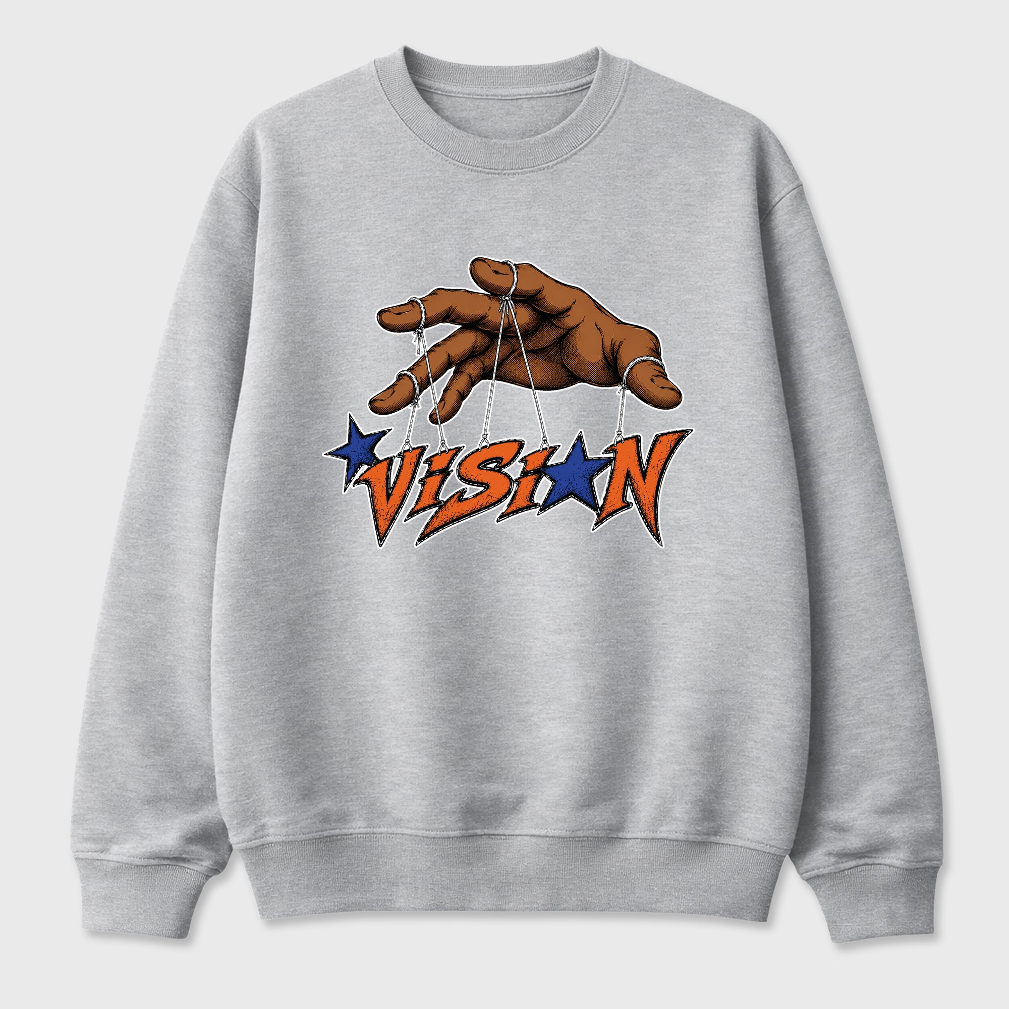Vision Graphic T-Shirt featuring original streetwear artwork designed to match the Air Jordan 3 Knicks. Heather Grey 2 Graphic Tee.
