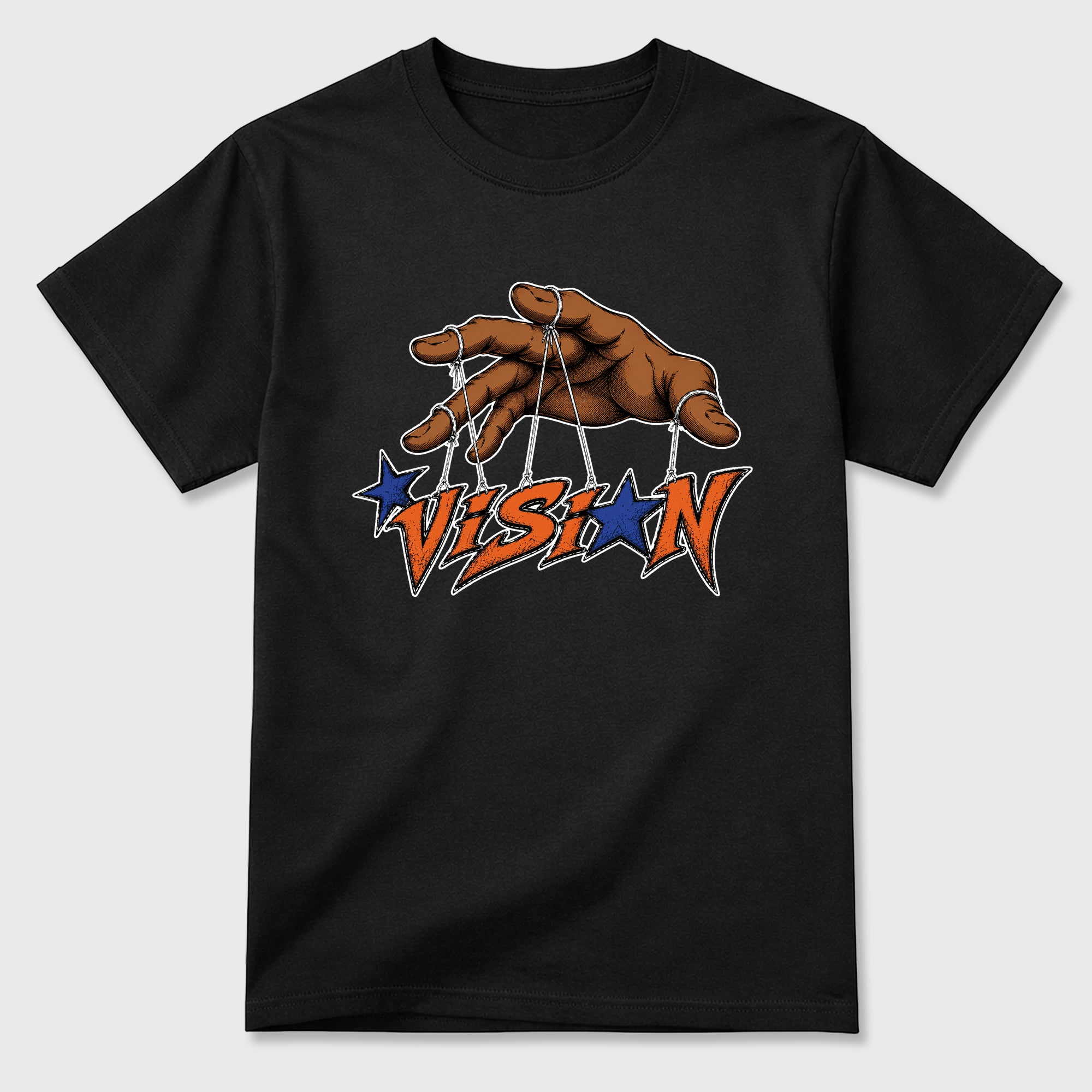 Vision Graphic T-Shirt featuring original streetwear artwork designed to match the Air Jordan 3 Knicks. Black 2 Graphic T-Shirt.
