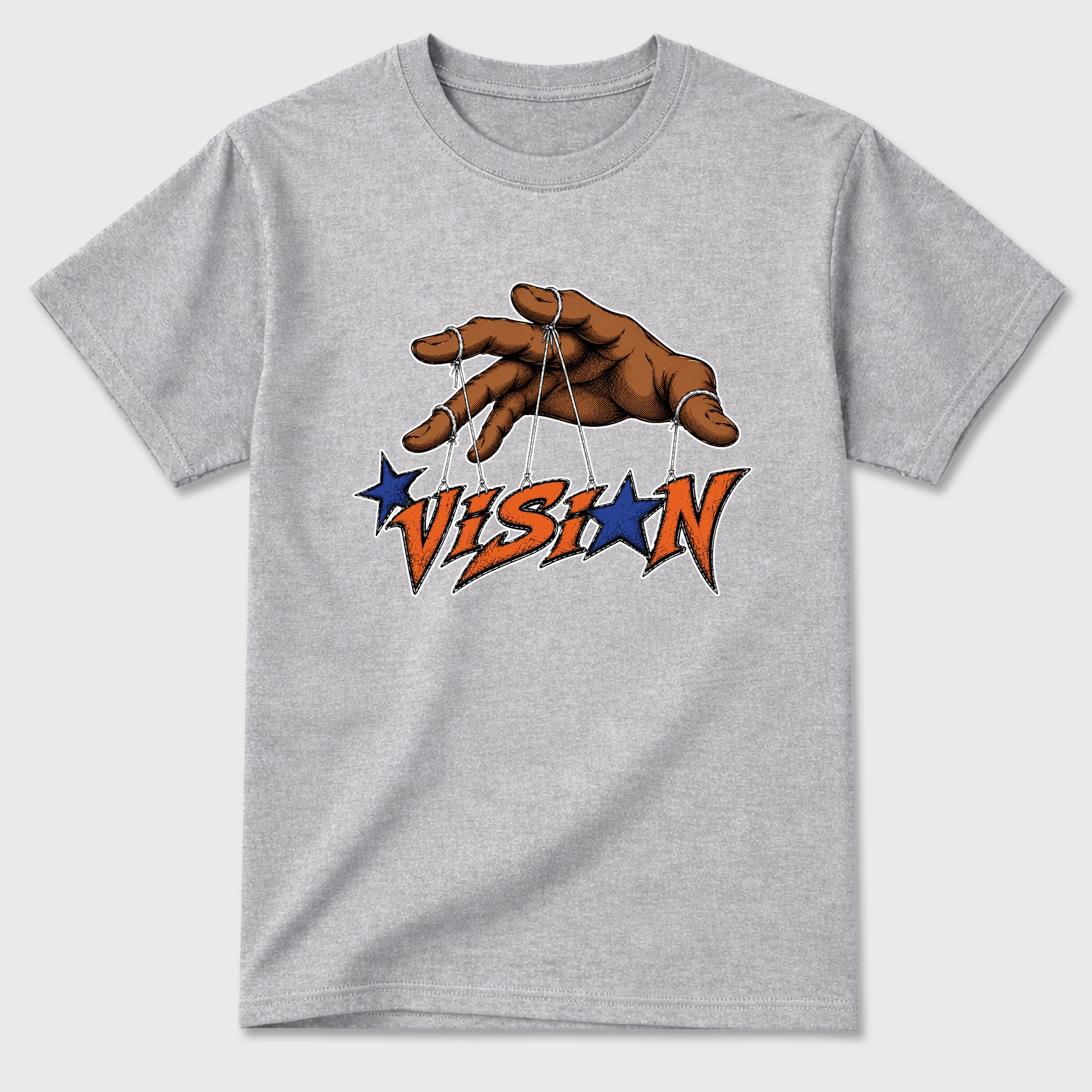 Vision Graphic T-Shirt featuring original streetwear artwork designed to match the Air Jordan 3 Knicks. Heather Grey 2 Graphic T-Shirt.