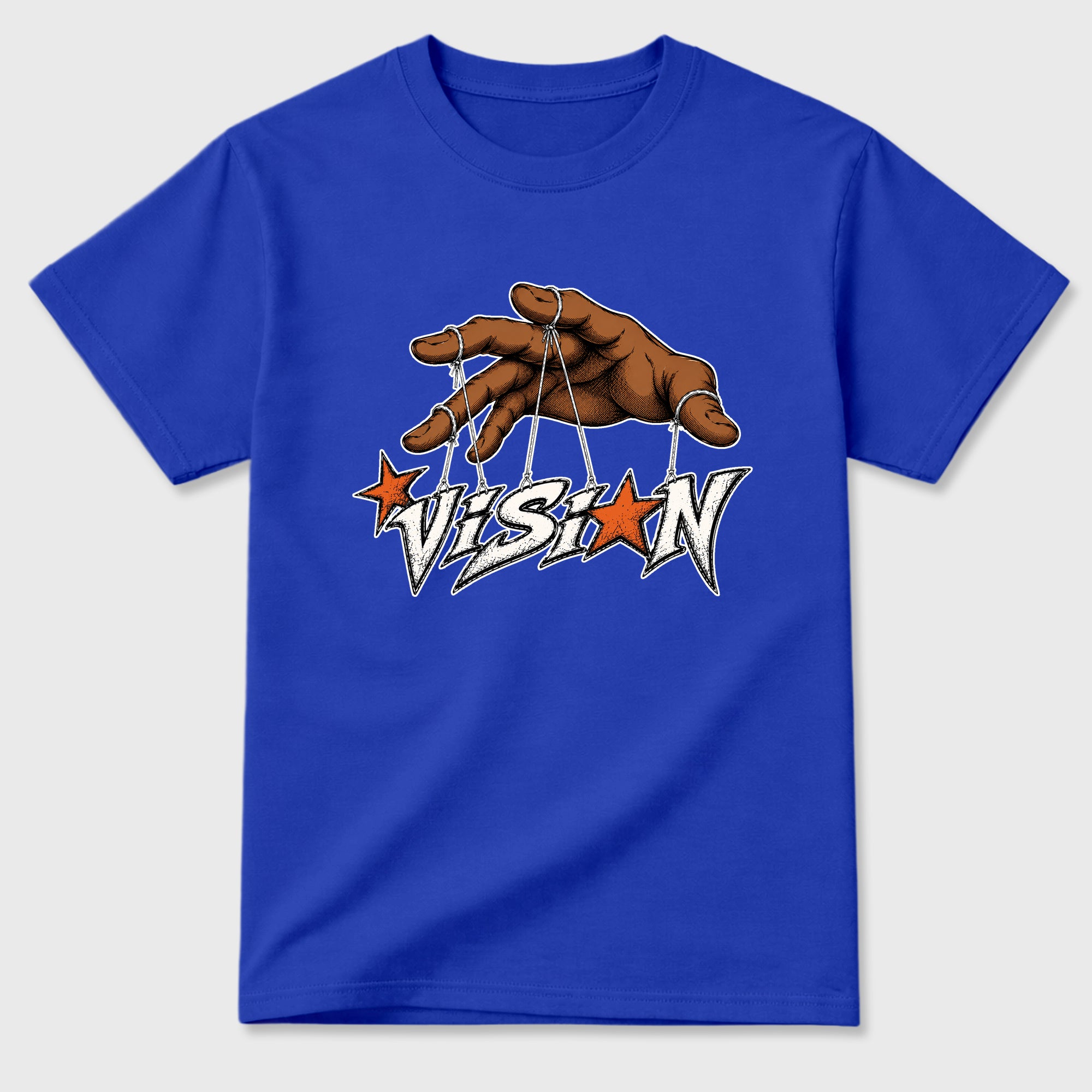 Vision Graphic T-Shirt featuring original streetwear artwork designed to match the Air Jordan 3 Knicks. Royal Blue 2 Graphic T-Shirt.