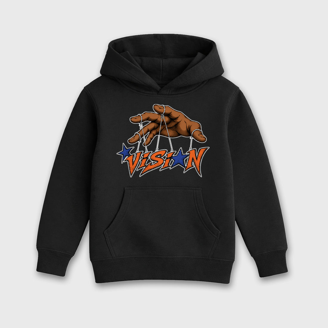Vision Baby & Kids Graphic Hoodie featuring original artwork designed to match the Air Jordan 3 Knicks. Black 2 Kids Graphic Sweater.