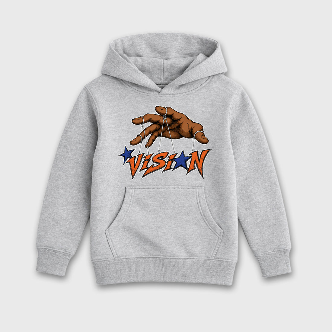 Vision Baby & Kids Graphic Hoodie featuring original artwork designed to match the Air Jordan 3 Knicks. Heather Grey 2 Kids Graphic Sweater.