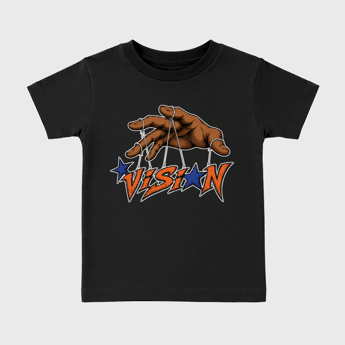 Vision Baby & Kids Graphic T-Shirt featuring original artwork designed to match the Air Jordan 3 Knicks. Black 2 Kids Graphic Tee.