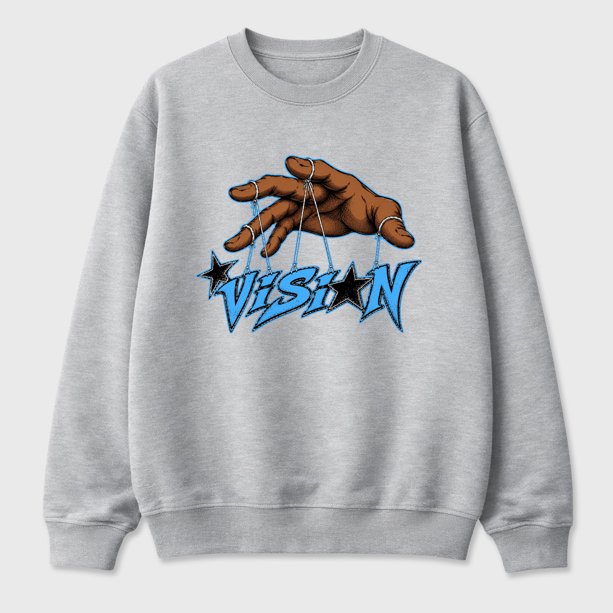 Vision Graphic T-Shirt sneaker match tee designed for the Air Jordan 5 Black Carolina, featuring coordinated color options for a perfect streetwear match. Heather Grey 2 shirt.