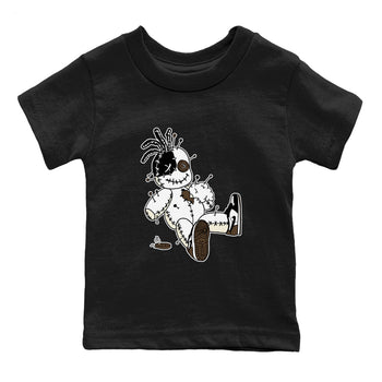 AJ1 Mocha shirts to match jordans Voodoo Doll unique Halloween sneaker tee Air Jordan 1 Mocha SNRT Sneaker Tees streetwear brand Baby and Youth Black 2 cotton tee