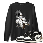 AJ1 Mocha shirts to match jordans Voodoo Doll unique Halloween sneaker tee Air Jordan 1 Mocha SNRT Sneaker Tees streetwear brand Black 1 unisex cotton tee