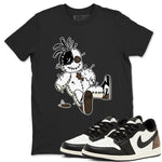 AJ1 Mocha shirts to match jordans Voodoo Doll unique Halloween sneaker tee Air Jordan 1 Mocha SNRT Sneaker Tees streetwear brand Black 1 unisex cotton tee