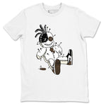 AJ1 Mocha shirts to match jordans Voodoo Doll unique Halloween sneaker tee Air Jordan 1 Mocha SNRT Sneaker Tees streetwear brand White 2 unisex cotton tee