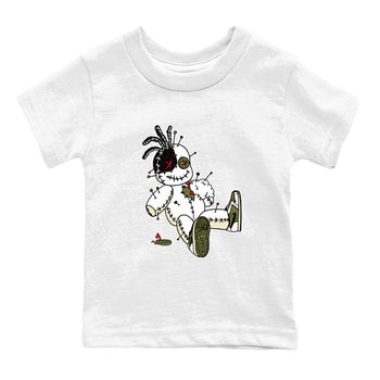 1s Travis Scott Medium Olive shirts to match jordans Voodoo Doll unique Halloween sneaker tee Air Jordan 1 Travis Scott Medium Olive SNRT Sneaker Tees streetwear brand Baby and Youth White 2 cotton tee
