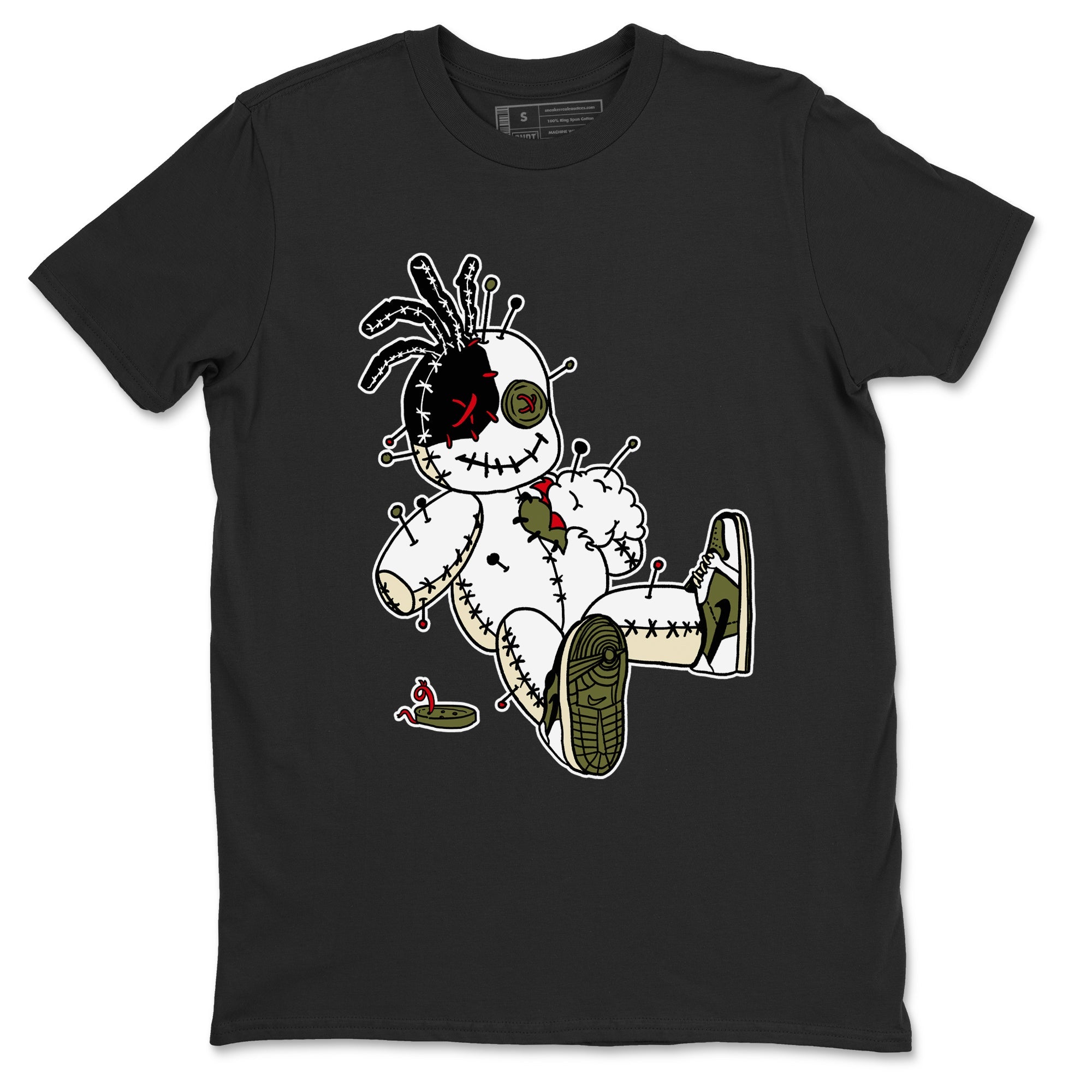 Air Jordan 1 Travis Scott Medium Olive | Voodoo Doll Crew Neck