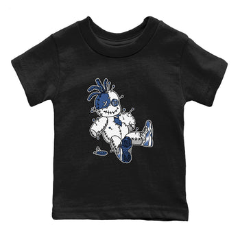AJ11 Diffused Blue shirts to match jordans Voodoo Doll unique Halloween sneaker tee Air Jordan 11 Diffused Blue SNRT Sneaker Tees streetwear brand Baby and Youth Black 2 cotton tee