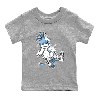 11s Legend Blue shirts to match jordans Voodoo Doll best t shirts to wear with jordans AJ11 Retro Legend Blue match shoes to clothes SNRT Sneaker Tees Youth Baby Heather Grey 2 tee