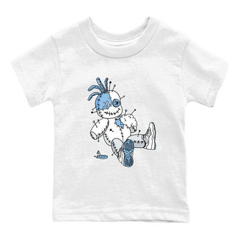 11s Legend Blue shirts to match jordans Voodoo Doll best t shirts to wear with jordans AJ11 Retro Legend Blue match shoes to clothes SNRT Sneaker Tees Youth Baby White 2 tee