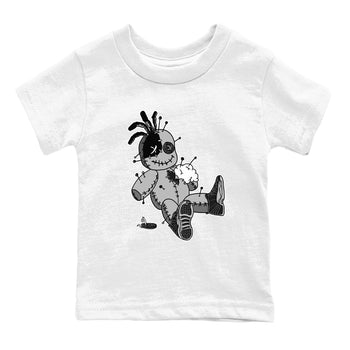 12s Black Wolf Grey shirts to match jordans Voodoo Doll unique Halloween sneaker tee 12s Baron SNRT Sneaker Release Tees Youth Baby White 2 crew neck shirts