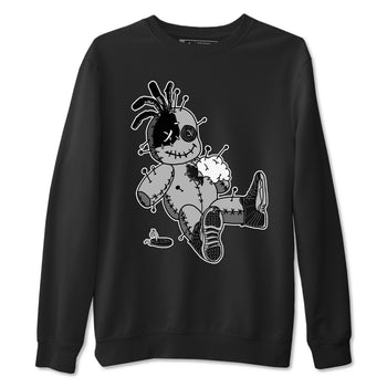 12s Black Wolf Grey shirts to match jordans Voodoo Doll unique Halloween sneaker tee 12s Baron SNRT Sneaker Release Tees unisex cotton Black 2 crew neck shirts
