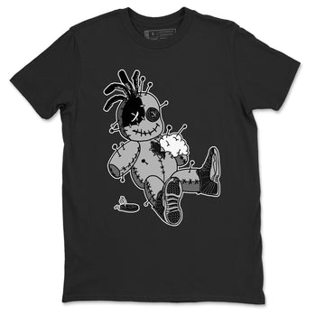 12s Black Wolf Grey shirts to match jordans Voodoo Doll unique Halloween sneaker tee 12s Baron SNRT Sneaker Release Tees unisex cotton Black 2 crew neck shirts