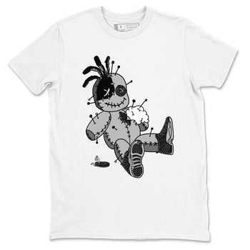 12s Black Wolf Grey shirts to match jordans Voodoo Doll unique Halloween sneaker tee 12s Baron SNRT Sneaker Release Tees unisex cotton White 2 crew neck shirts